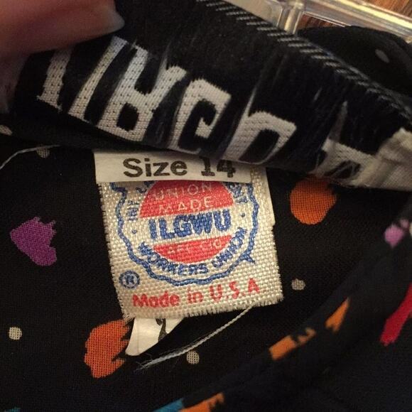 Vintage L Virgo ll sheer 1980s dress self belt - Picture 7 of 8